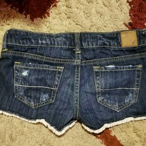 American Eagle Denim Shorts Size 0